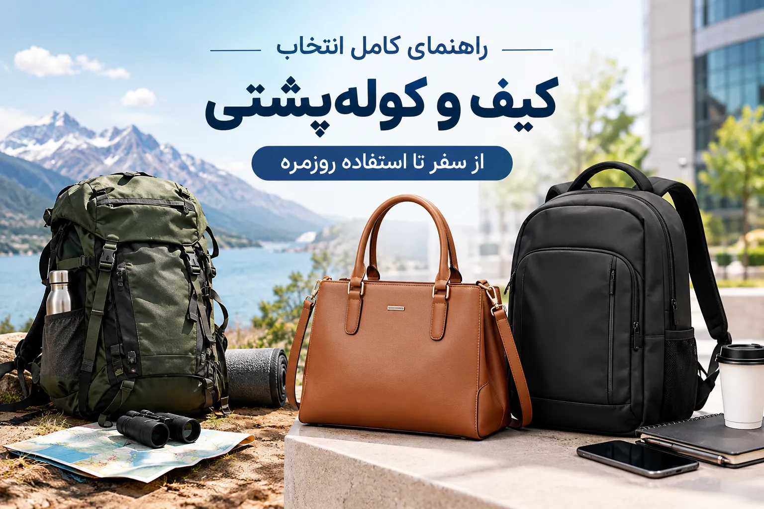 راهنمای کامل انتخاب کیف و کوله‌پشتی: از سفر تا استفاده روزمره